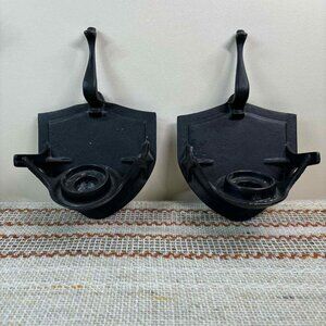 Rare Vintage 1970s Cast Iron sconces | Wall candle holders, Japan